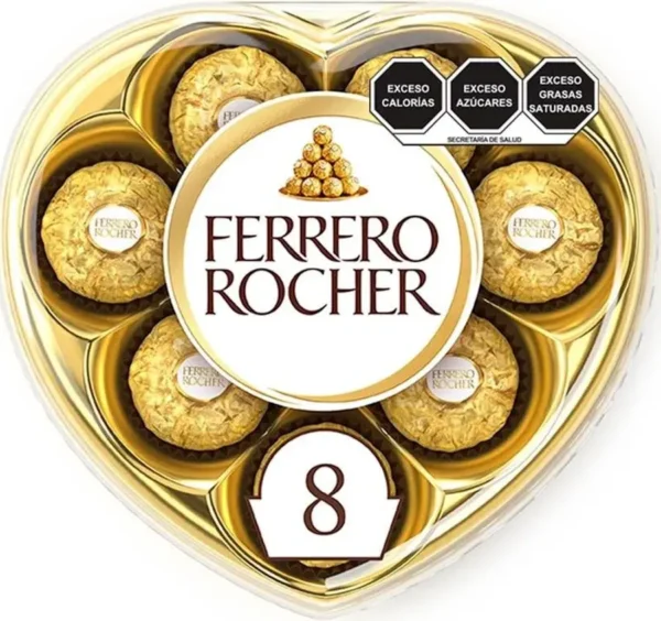 Corazón de 8 Ferrero Rocher